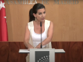 Rocío Monasterio en la rueda de prensa posterior a la Junta de Portavoces