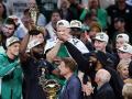 Jaylen Brown levanta el premio Bill Russell a MVP de las Finales