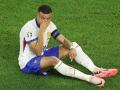 Kylian Mbappé se fracturó la nariz durante el partido entre Francia y Austria