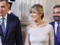 Spanish President Pedro Sanchez and Begoña Gomez attending the delivery of Order Civil Merit / Orden del Merito Civil during 10 anniversary  of the proclamation of Spanish King Felipe VI at RealPalace in Madrid on Wednesday, 19 June 2024.