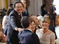 Álvaro García Ortiz, junto a Pedro Sánchez y Begoña Gómez