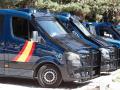 Varios coches de la Policía Nacional en Madrid