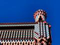 Detalle del tejado de la Casa Vicens, en Barcelona