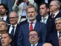 El Rey Felipe VI, en el palco del partido España - Italia