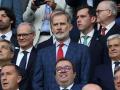 El Rey Felipe VI, en el palco del partido España - Italia