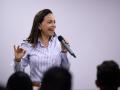 La opositora venezolana María Corina Machado durante la campaña