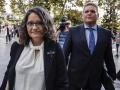 La exvicepresidenta de la Generalitat Valenciana, a su llegada a la Ciudad de la Justicia, en una imagen de archivo