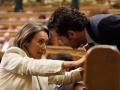 La portavoz del PP en el Congreso, Cuca Gamarra y el vicesecretario de Cultura y Sociedad Abierta del Partido Popular y diputado, Borja Sémper