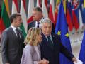 Viktor Orbán y Giorgia Meloni, en la foto de familia del Consejo Europeo