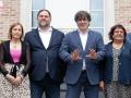 (I-D) La diputada de ERC Meritxell Serret; la expresidenta del Parlament Carme Forcadell; el exvicepresidente y líder de ERC, Oriol Junqueras; el expresidente de la Generalitat y líder de Junts, Carles Puigdemont; y la exconseller Dolors Bassa, en el momento de su reencuentro en la vivienda de Puigdemont en Waterloo, a 7 de julio de 2021, en Waterloo, (Bélgica). Se trata del primer encuentro entre ambos en casi cuatro años, un tiempo en el que han exhibido sus diferencias y los partidos que lideran han chocado constantemente por el rumbo del proyecto independentista.
07 JULIO 2021;INDEPENDENTISTA;JUNQUERAS;WATERLOO;PUIGDEMONT
Europa Press / Europa Press
(Foto de ARCHIVO)
07/7/2021
