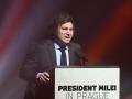 Javier Milei en un acto recientemente