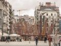 Pabellón en forma de batea que está expuesto en Vigo