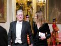 Labour leader Sir Keir Starmer with his wife Victoria arriving for the State Banquet in London, for ocassion the state visit to the UK by Presidentof SouthKorea on Tuesday November 21, 2023.