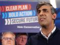 El primer ministro británico y líder del Partido Conservador, Rishi Sunak, en Romsey, Hampshire