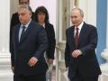 Moscow (Russian Federation), 05/07/2024.- Hungarian Prime Minister Viktor Orban (L) and Russian President Vladimir Putin (R) arrive for a press conference after their bilateral talks at the Kremlin in Moscow, Russia, 05 July 2024. Viktor Orban is in Moscow for a one-day working visit. (Hungría, Rusia, Moscú) EFE/EPA/YURI KOCHETKOV