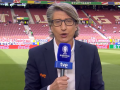 Juan Carlos Rivero, durante la conexión en el Telediario previa al España-Alemania