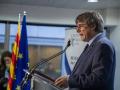 Puigdemont en una rueda de prensa