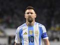 Lionel Messi en un partido con Argentina en la Copa América 2024