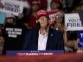 Donald Trump en un mitin