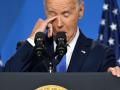 El presidente de Estados Unidos, Joe Biden, durante una conferencia de prensa al cierre de la 75ª Cumbre de la OTAN