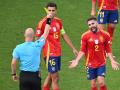 Dani Carvajal y Rodrigo Hernández, en el partido ante Alemania