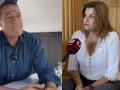 Óscar Pérez (Vox) y María Jesús Tovar (PP)