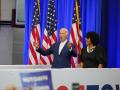 Biden en su acto en Detroit