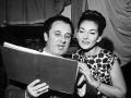 Carlo Bergonzi y Maria Callas durante la grabación de Tosca en París, diciembre de 1964