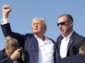 El expresidente de Estados Unidos, Donald Trump, tras ser víctima de un magnicidio durante un mitin en Pensilvania