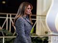 Former U.S. first lady Melania Trump during Rosalynn Carter Memorial Service in Georgia, Atlanta, United States U.S., November 28, 2023.