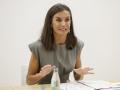 Spanish Queen Letizia during a meeting with Advisory Board of Princess of Girona Foundation (FPdGI) in Girona on Wednesday, 10 July 2024.