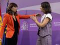 La ministra de Igualdad, Ana Redondo, con la exministra Irene Montero