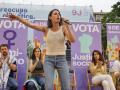 Irene Montero, en un acto de la campaña electoral para las europeas