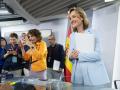 La portavoz del Gobierno, Pilar Alegría, y la ministra de Hacienda, María Jesús Montero, tras el Consejo de Ministros de esta martes