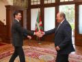 El lendakari, Imanol Pradales, recibe al presidente del PNV, Andoni Ortuzar