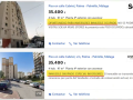 Los anuncios son todos muy similares entre sí y destacan por sus precios bajos y por dirigirse directamente a inversores