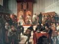 Los Reyes Católicos administrando justicia. Obra de Víctor Manzano y Mejorada