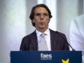 El expresidente del Gobierno y presidente de FAES, José María Aznar