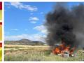 Los tres militares del Ejército de Tierra que salvaron a un hombre atrapado en un coche en llamas en la A-2 dirección Zaragoza