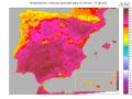 Temperaturas máximas previstas para este viernes