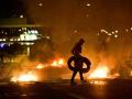 Foto de los disturbios en Leeds (Reino Unido)