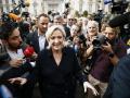 Marine Le Pen llegando a la Asamblea de Francia