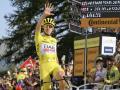 Tadej Pogacar celebra su quinta victoria en el Tour de Francia