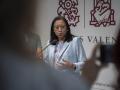 La presidenta de las Cortes Valencianas, Llanos Massó, la semana pasada