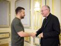 Reunión entre Zelenski y Pietro Parolin