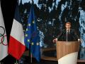 Macron en la reunión del Comité Olímpico Internacional (COI) para los Alpes 2030