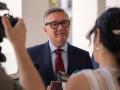 El portavoz de Vox en Andalucía, Manuel Gavira, tras la querella del líder del PSOE andaluz, Juan Espadas, por injurias y calumnias