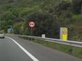 Radar a 80 kilómetros/hora en la A-8