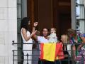 Rafa Nadal vivió con su familia la ceremonia inaugural de los Juegos desde un balcón