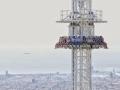 Un momento del viaje inaugural de Merlí, en el Tibidabo